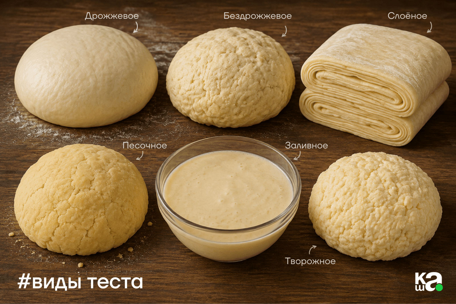 Виды теста для пирогов